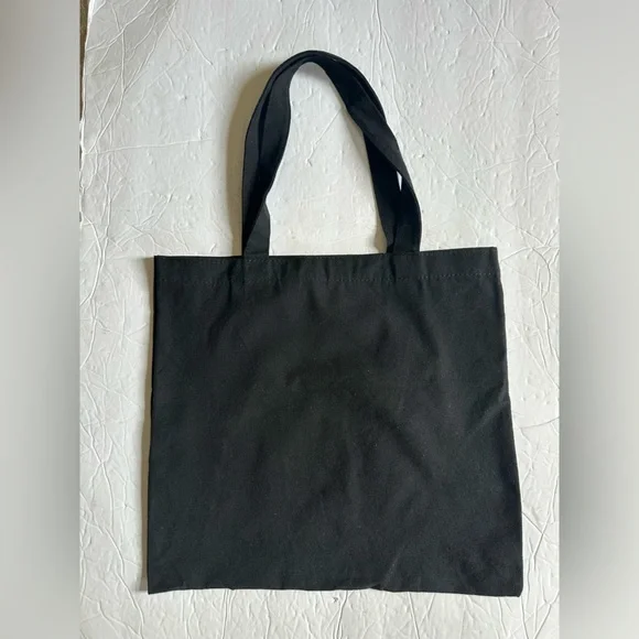 Reformation Women’s Black Cotton Small Tote with White Logo- Size 13x12 - Picture 4 of 7